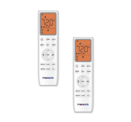 Pioneer Dual Split 27000 BTU 2.25-Ton Quantum Ultra Wi-Fi 24 SEER2 Energy-Star Multi (2) Zone Wall Mount Air Conditioner Heat Pump 230-Volt - WYT030GLSI24M3-18W-19W