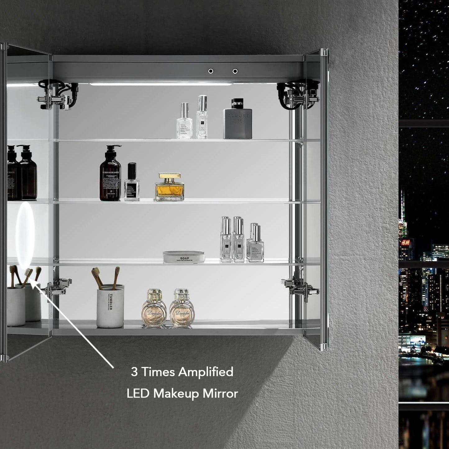Blossom Asta – 36 Inches LED Medicine Cabinet - MCL2 3632