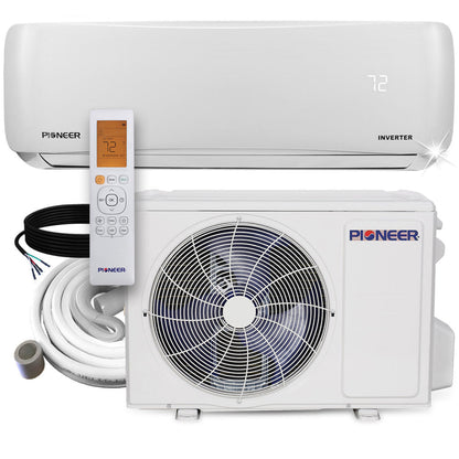Pioneer EStar 24,000 BTU 21 SEER2 Ductless Mini-Split Inverter++ Energy-Star Air Conditioner Heat Pump System Full Set 230V - WYS024GMFI22RL-10